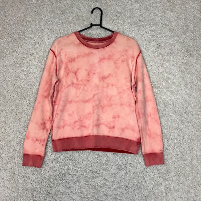 Vigoss Crewneck Sweatshirt Womens Size XS Pink Tie Dye Pullover Casual Comfort