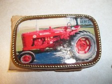 FARMALL SUPER M DIESEL Tractor BELT BUCKLE COLLECTIBLE DECORATIVE BELT BUCKLE