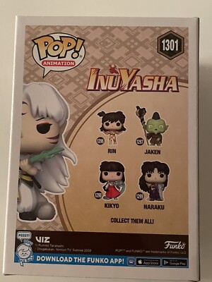 Funko Pop Inuyasha Sesshomaru SDCC 2023 Exclusive - Glow In The Dark Anime Collectible Figure