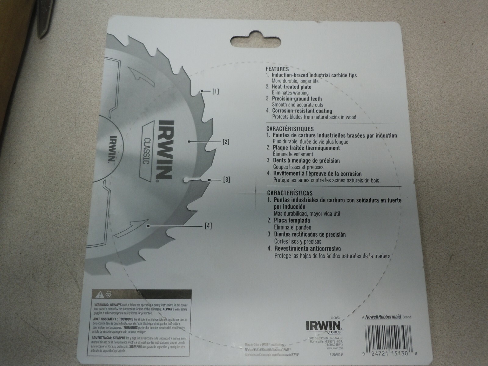  Irwin 15130 7-1/4" x 24-Tooth Classic Series Circular Saw Blade