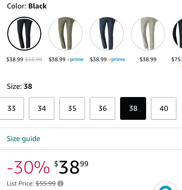 LUSHENUNI Men's Golf Pants Highly Stretch Slim Fit Skinny Dress