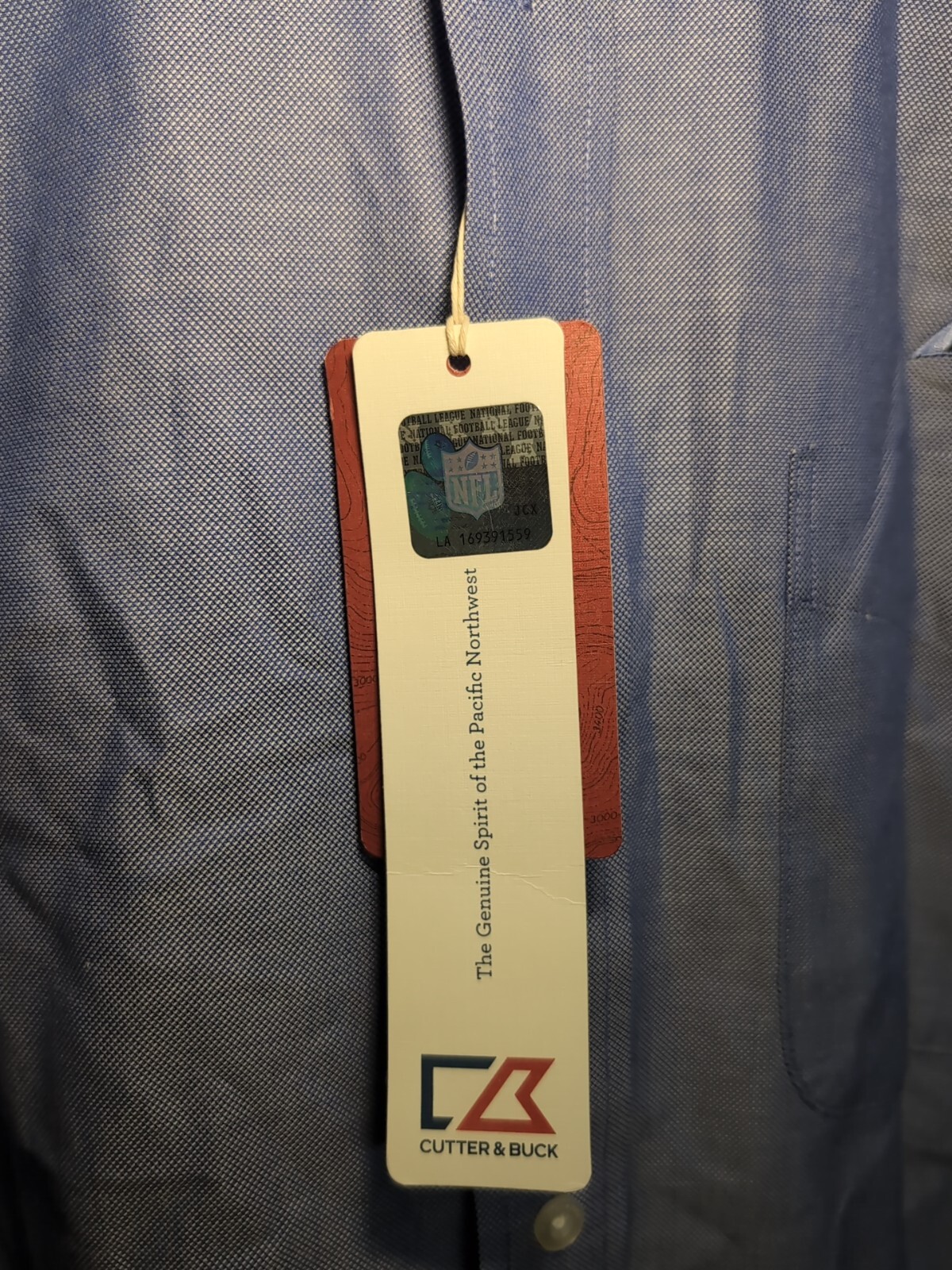 Carolina Panthers-Cutter & Buck CB-Men's Button Up Shirt Sz 3XT/3TGL Long Sleeve