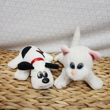 Pound Puppy Newborn Pound Purry Newborn Pair White Black 1986 TONKA
