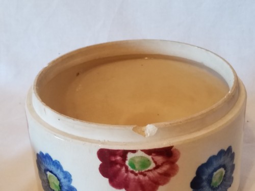 Vintage Handpainted Floral Covered Nesting Bowls Containers - Japan - Picture 7 of 13