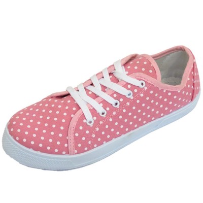 ladies pink plimsolls