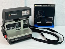 Vintage Original Polaroid Sun 600 LMS Camera  Manual - NEAR PERFECT - TESTED  