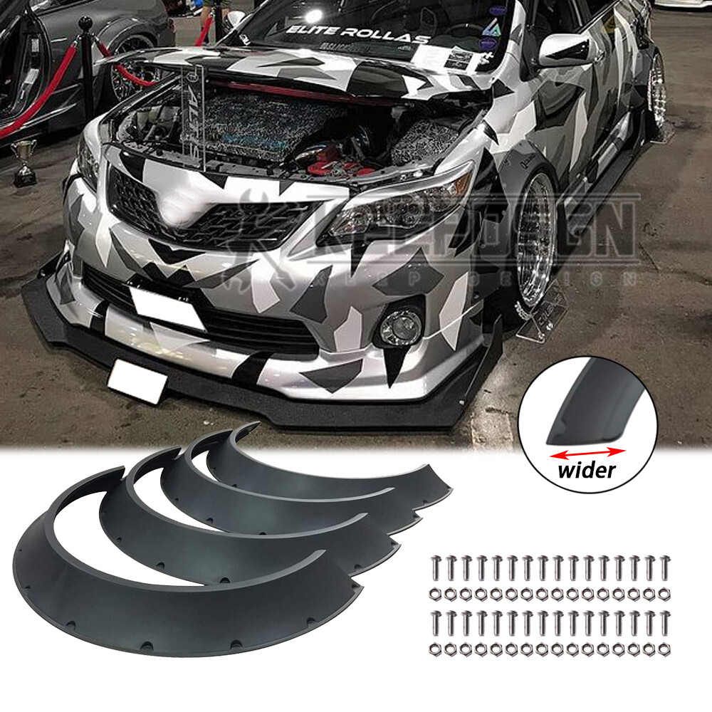 For Toyota Corolla Clinched Fender Flares Wheel Wide body Kit Parts