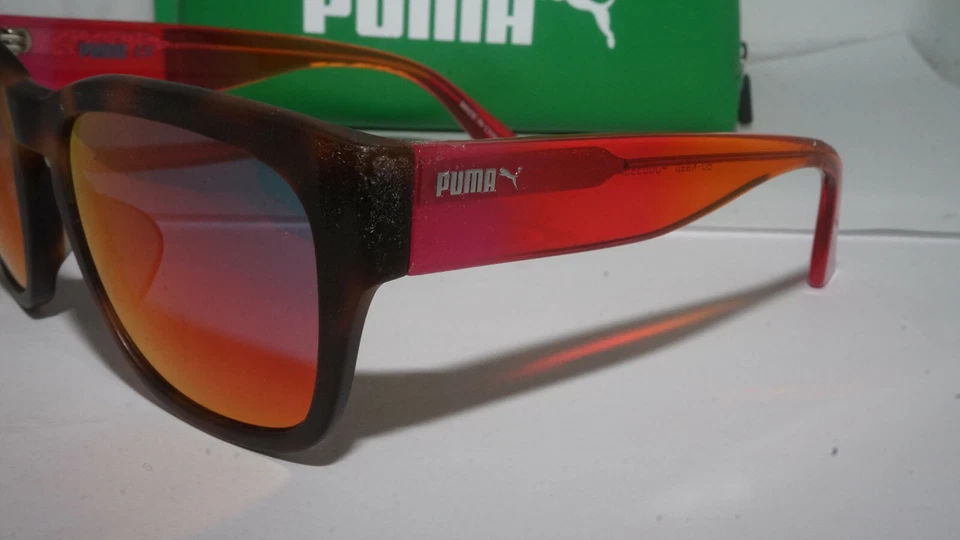 PUMA новый солнцезащитные очки Гавана красный огонь зеркало Bo Kaap PU0039SA 002 53 19 140 - Изображение 3 из 4