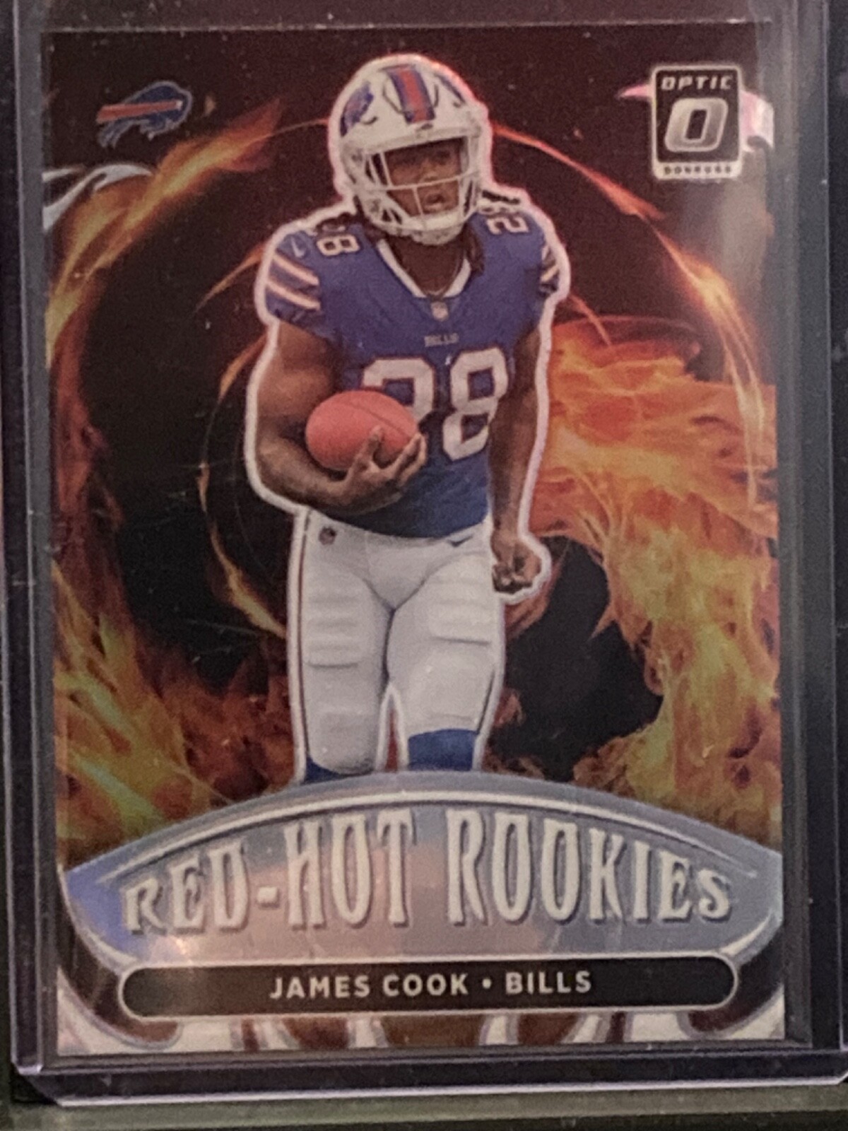 James Cook 2022 Donruss Football Red Hot Rookies RHR-6 Buffalo Bills RC