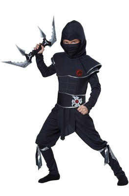 Japanese Stealth Ninja Warrior Assassin Child Costume