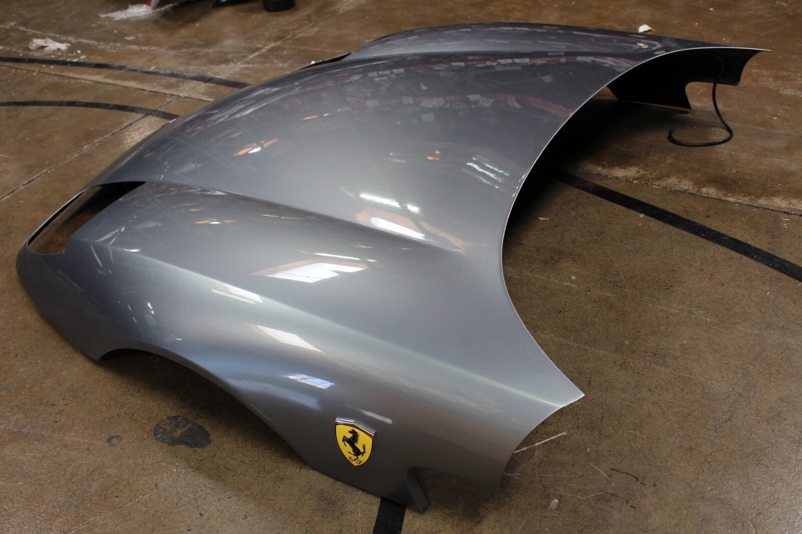 Ferrari 456 M, Front Hood w/Aftermarket Badges, Scratches, Used, P/N 65285000