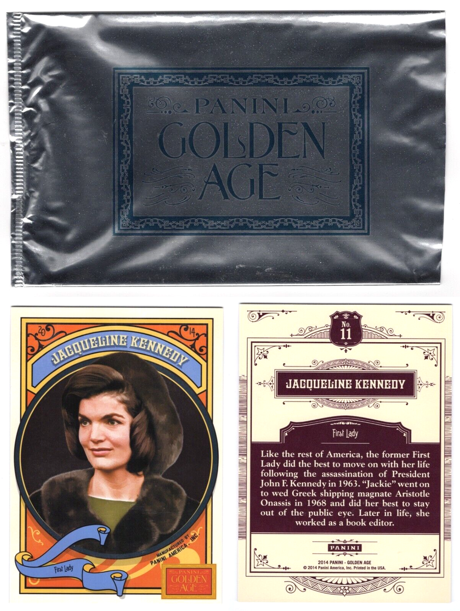 JACQUELINE KENNEDY 2014 PANINI GOLDEN AGE 5x7 BOX TOPPER CARD 11