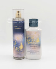 Bath  Body Works Sweater Weather Body Mist  Body Lotion New Gift Set of 2