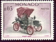 STAMP / TIMBRE DE MONACO N° 559 ** AUTOMOBILE / FIAT 1901