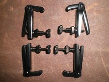4 PCs Violin Fine Tuner Full Black Color 3/4 to 4/4 Size String Adjusters