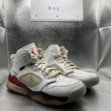 Nike Air Jordan Mars 270 GS Size 7 y White/ Reflect Silver- Fire Red BQ6508-100
