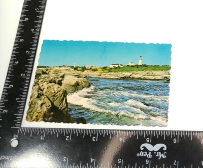   MAINE Postcard - Cape Elizabeth, Two Lights Lighthouse    