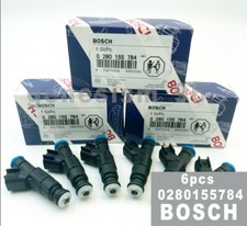 6X Original Bosch OEM 4-hole Fuel Injectors For 99-04 Jeep Cherokee Wrangler 4.0
