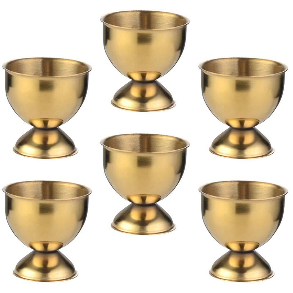 6pcs Egg Tray Stainless Steel Egg Cup Metal Egg Cup Egg Holder Countertop Egg... 6pcs Egg Tray Stainless Steel Egg Cup Metal Egg Cup Egg Holder Countertop Egg...