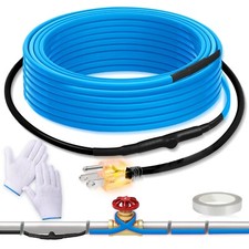 SnulyHeet 6FT 120V Heat Tape with Thermostat for Pipe Freeze Protection