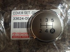 GENUINE TOYOTA AURIS 2010 GEAR KNOB CHROME CAP TOP ONLY 5 SPEED 2010