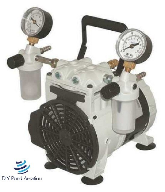 NEW Thomas Vacuum Veneer Pump 1/4hp 27.6"hg With 2 Vac Traps+Gauge