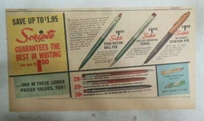 Scripto Pens & Pencils Ad: Best Writing Guarantee ! from 1950's Size: 7 x 15 in