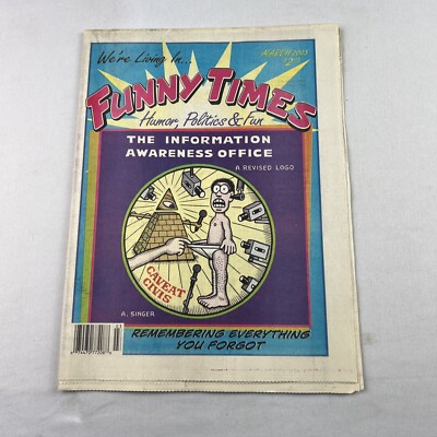 Funny Times Newspaper March 2003 Humor Politics Caveat Civis