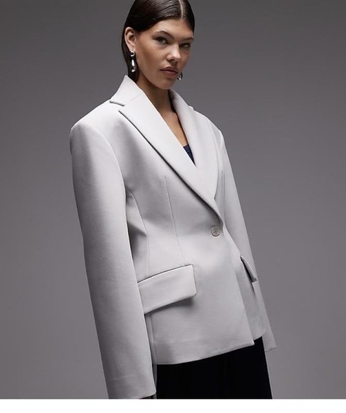 Women ASOS DESIGN Blazer Grey 42