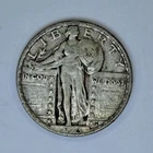1923 Standing Liberty Quarter, Very Fine Condition, Silver US Coin. Free Ship
