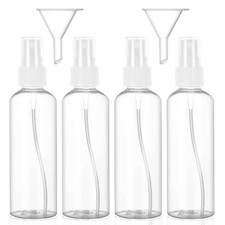Hanyousheng Spray Bottle, Plastic 6 Count (Pack of 1), Transparent 4*100ml