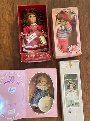 Vtg Doll Lot 4 Toy Li l Jenny Ocean Innocents Effanbee Soft Expressions Shirley