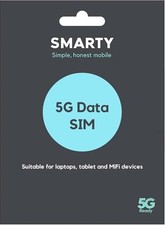 SMARTY Unlimited Data only SIM. 1 month plan, No contract, EU Roaming