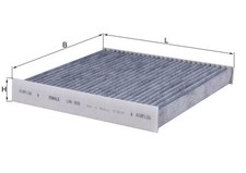 Innenraumfilter MAHLE LAK 859 Aktivkohlefilter für FORD TRANSIT TOURNEO Bus TDCi