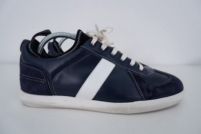 Christian Dior Herren Sneaker Turnschuhe Größe UK 5 EU 39 Navy Blau Leder