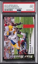 2013 UD AUTO-FOIL #231 DENARD ROBINSON 5/15 PSA 9