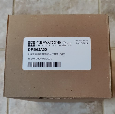 #ad Greystone DPB02A30 Differential Pressure Transmitter 10 100 PSI Panel Mount $198.81