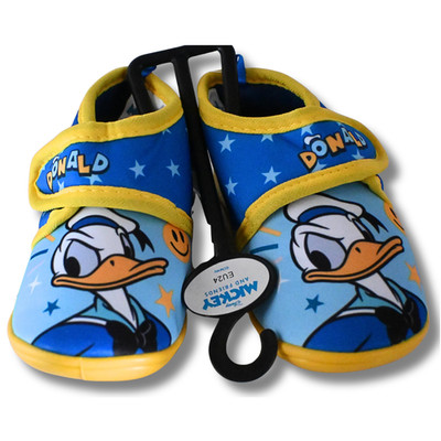 Disney Donald Duck Hausschuhe Kinder   Größe 24, Blau/Gelb