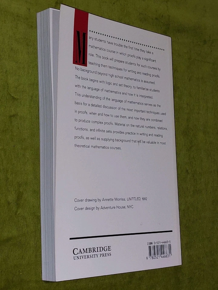 How to Prove It : A Structured Approach by Daniel J. Velleman (1996) - Image 2 of 4