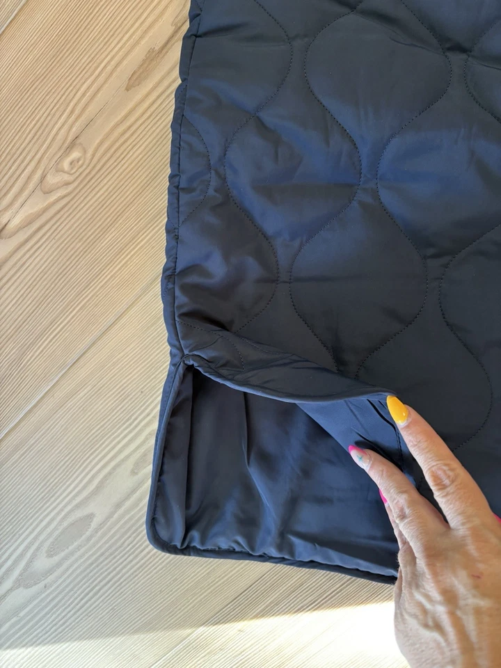 Лето соли длинное пальто размер M темно-синий бордовый цвет блок молнии кнопка новый с Ярлыками - Изображение 4 из 4