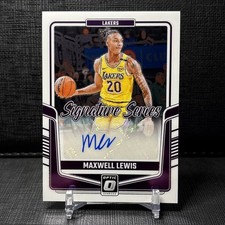 2024-25 Panini Donruss Optic - Signature Series Maxwell Lewis, #SS-LEW (AU)