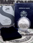 2006 "W" Burnished American SILVER Eagle Bullion Coin $1 Box & COA ECC&C, Inc.