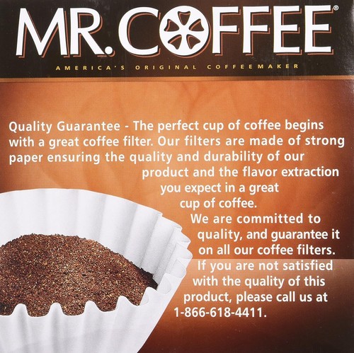 Filtros cesta café papel blanco Mr. Coffee 8-12 tazas papel blanco 50ct (paquete de 2) - Imagen 3 de 12