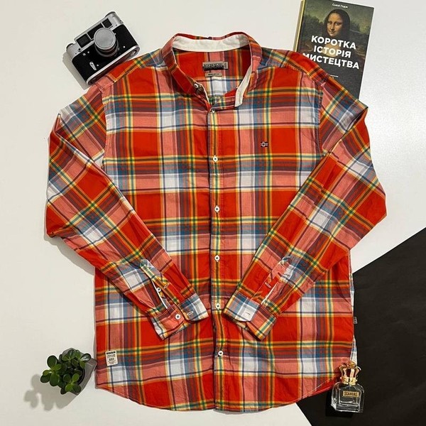 Men Napapijri Shirt Multicolor Cotton 42 / XL / 50 #B75T