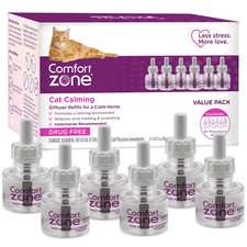Comfort Zone Cat Calming Diffuser Refill, 1 Pack Pheromone...