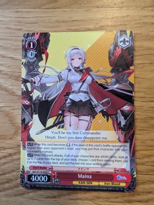 Azur Lane *  Weiss Schwarz * AZL/S119-E090 C *  Waifu *  Englisch * Mainz