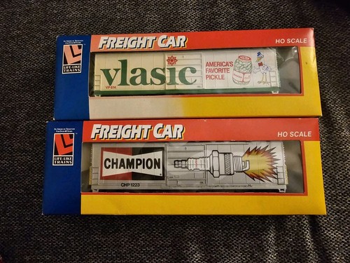 VINTAGE LifeLike HO Champion Bujías CHP 1223 y Vlasic VP 614 Caja Coches Tren | Zustand: New