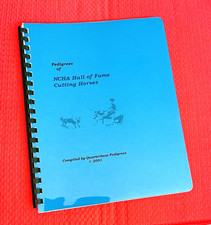 X-RARE! Quarter Horse "NCHA HALL OF FAME CUTTING HORSES" PEDIGREE BOOK, journal