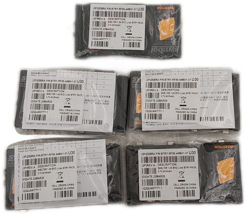 Lot 5 Zebra RFD8500 Symbol MC36 TC55 ES85 Batteries 