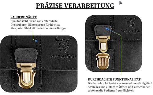 Matador Pochette Ceinture 3120, Noir , 15x15x2,5 CM, téléphone, portefeuille - Photo 5/17